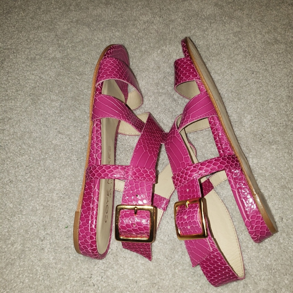 Coye Nokes Python Strappy Sandals - image 4